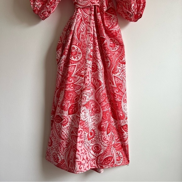 Mara Hoffman Fila Dress in Red Multi - Picture 14 of 16